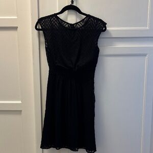 J. Crew Black Midi Dress